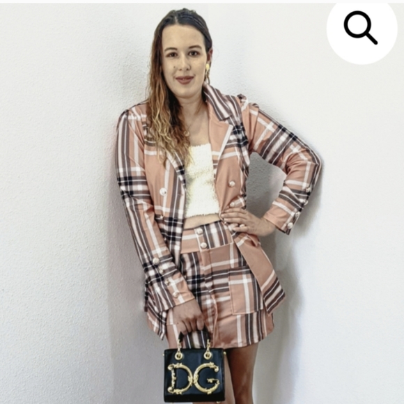 NWT WINTER STREET FASHION BUSINESS CHIC PLAID TWO PIECE SKIRT SET S:SMALL-LARGE - Picture 3 of 9